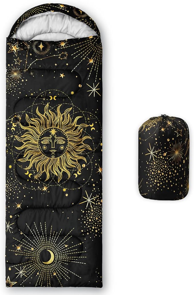 CVHOUSE Camping Sleeping Bags,3 Season Warm & Cool Weather,Lightweight,Waterproof Sleeping Bags for Adults & Kids,Traveling,and Outdoors,Camping Gear Equipment