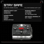 Guardian Angel Micro Series Safety Lights, (All White Front & Orange Rear) | Rechargeable, Magnetic & Hands-Free Wearable LED Flashlight for Dog Walking, Cycling, Hiking, Camping & Fishing