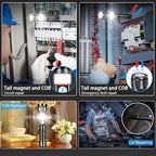 Tactical Flashlight Rechargeable, High Lumens Led Flashlights Handheld-Magnetic Base, Super Bright, Zoomable, Water-Resistance, 4 Modes, Powerful Flash Light for Camping, Hiking and Emergence