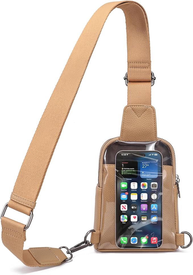 INICAT Sling Bag for Women Touchscreen Small Crossbody Cell Phone Purse Fanny Pack