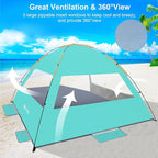 Gorich Beach Tent Sun Shelter for 3/4-5/6-7/8-10 Person with UPF 50＋ UV Protection, Lightweight & Easy Setup Beach Shade Canopy, Portable Beach Shade Tent Beach Cabana