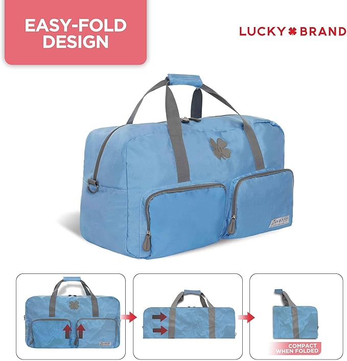 Lucky Travel Duffel Bags 115L, Gym Bag, Travel Bag & Large Duffle Bag for Men, Foldable Overnight Weekender Bags for Women & Men with Adjustable Shoulder Strap,