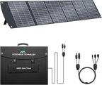 400W Portable Solar Panel for Most Power Stations, Foldable & Lightweight Solar Suitcase with Kickstands, 40V MC4 & Multi-Output for Solar Generators, RVs, Camping, and Outdoor Use