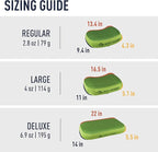 Sea to Summit Aeros Premium Inflatable Travel Pillow, Deluxe (22 x 14), Lime