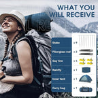 1/2/4 Person Camping Tent - Lightweight Backpacking Tent, Waterproof Windproof Easy Setup Hiking Tent, Suitable for Outdoor, Family, Camping, Hunting, Mountaineering Travel