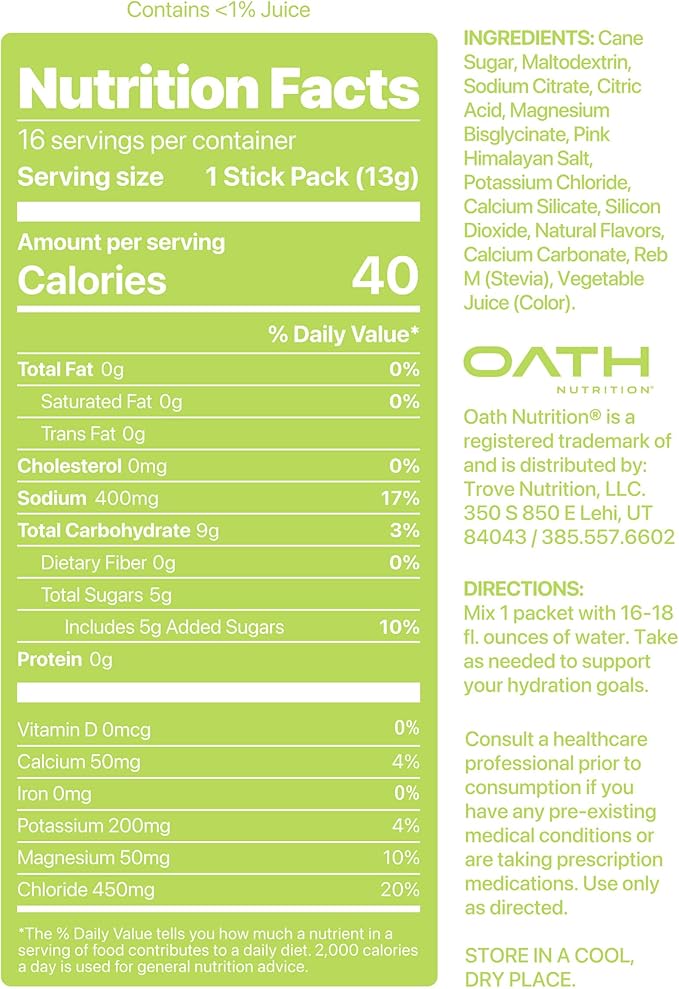 Hydration Electrolyte Powder, Complete Electrolyte Blend for Rapid Hydration and Muscle Support, 16 Single-Serve Packets, Watermelon Lime