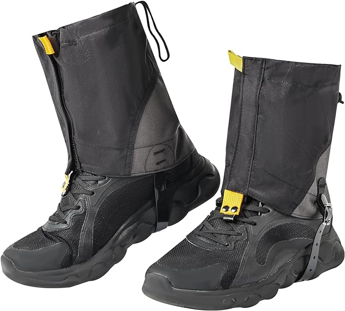 Waterproof Trail Gators for Hiking Boots Adjustable Ankle Leg Gaiters for Men Women Shoe Gaiters Snow Boot Covers Snowshoeing