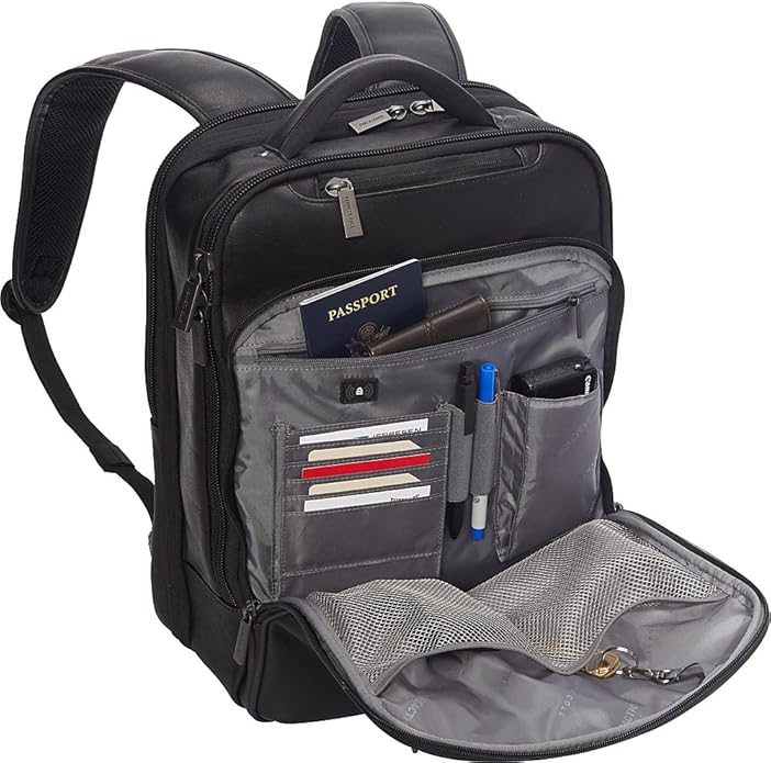 Kenneth Cole REACTION Out Of The Bag Manhattan Colombian Leather RFID 15.6" Laptop Briefcase