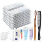 50-Pack Toiletry Kits - Personal Hygiene & Travel Kit for Men, Women & Charity - Disposable, Bulk Homeless Care Package Supplies
