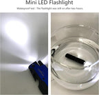 ALBATROSS 6-in-1 Survival Tactical Military Folding Pocket Knives with LED Light,Seatbelt Cutter,Glass Breaker,Magnesium Fire Starter,Bottle Opener;Multi-Function Emergency Tool(Blue)