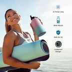 64 oz Water Bottle Insulated with Straw&3 Lids, Coolflask Half Gallon Water Jug Galaxy Large Metal Stainless Steel Vacuum flask for Gym, Sports and Travel, Keep Cold 48H Hot 24H, Blooming Cherry