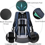 hk Backpack for Men Business Slim Backpack with USB Charger Computer Lightweight Anti-theft Travel Backpacks 15.6 inch Water Resistant Laptop Bag for Work Office College-Dark Blue