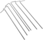 100 Pack Tent Stakes 6-3/4”Galvanized Steel Metal Tent Stakes Pegs, Garden Stakes Edging Fence Hooks Pegs for Camping, Shelters, Tarp, Canopies, Christmas Decoration Stakes