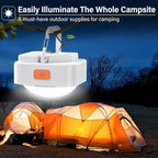 Rechargeable Camping Lights FLY2SKY 6Pcs White Tent Lights Mini Flashlight Portable LED Camping Lantern Survival Gear Camping Accessories for Hiking Backpacking Fishing Hurricane Emergency Outage