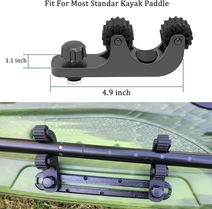 Kayak Paddle Holder, Kayak Fishing Net Holder, Kayak Accessories、Kayak Fishing Poles Holder, Kayak Track Mount Accessories for Fishing Kayak, CanoePaddle Board(2PCS)