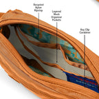 Baboon to the Moon Fanny Pack - Trendy, Compact, Water-Repellent Waist Bag in Multiple Colors and Sizes for Men and Women (Caramel, Mini (1.5L))