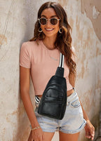 Sling Bag Crossbody Bags for Women Small Cross Body Bag Fanny Packs Chest Sling Purse for Daily Travel Leisure Sport