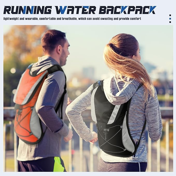 2 Pack Hydration Backpack Pack with 2L Water Bladder, Hiking Backpack with Hydration Bladder Water Rucksack Backpack Bladder Bag Cycling Bicycle Bike/Hiking Climbing Pouch