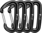 12KN Heavy Duty Carabiner Clips - Favofit 3.2'' Small Carbineers for Hiking Camping Hammocks Keys Keychains Dog Leashes - Ideal for Outdoor Enthusiasts