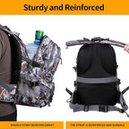 Nerlion 40L Hiking Backpack Travel Backpack for Men Women Camping Waterproof Outdoor Hiking Daypack Lightweight Backpack (Yellow Leaves)