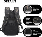 35L Tactical Backpack for Men, MOLLE Military Bug Out Bag, Waterproof Rucksack for Hiking with Hydration Port Balck CP