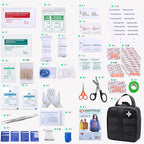 First Aid Kit Med Medical - Kit Rip-Off 180 pcs Water-Resistant Emergency Kit for Camping Hiking Home Outdoor Truck Vehicle Car Fishing Travel Biking