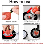 3pcs Sup Paddle Board Inflator Air Pump Adapter Adaptor Attachments for Inflatables Kayaks Boats Stand Up Paddleboard Valve Connector Accessories