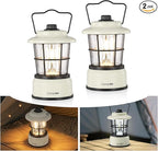 Consciot CL1 Mini Dual Light Sources LED Lantern, Retro Style Battery Powered Lamp, Dimmable Warm White and Daylight Modes, Up to 200H Run Time, Portable Atmosphere Lights for Indoor & Outdoor Use