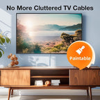 Delamu 157in Cord Covers for Wires on Wall, One-Cord Cord Hider, TV Cord Hider for Wall Mounted TV, Wire Hider Wire Covers for Cords on Wall, Cable Management for Home & Office, W0.55 H0.4in, DarkWood