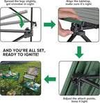 Portable Folding Camping Table, Large Compact Aluminum Beach Picnic Table, Lightweight Collapsible Outdoor Camp Tables That Folds & Rolls Up, Beach Gear Essentials Camp Accessories, Sylvan Green