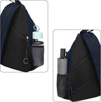 MOSISO Sling Backpack Travel Hiking Daypack, Crossbody Convertible Sling Bag with Front Pocket One Shoulder Chest Bag