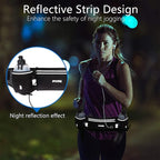 PYFK Upgraded Running Belt with Water Bottles, Hydration Belt for Men and Women, Water Bottle Holder Running Pouch Belt, Fanny Pack Fits 7 inches Phones, Waist pack for Running Hiking Climbing