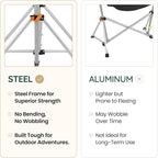 Hammock Camping Chair – Folding Swing Chair with Headrest & Cup Holder, 300 lbs Support, Breathable Mesh, Portable & Lightweight for Outdoor, Camping, Fishing, Patio & Travel