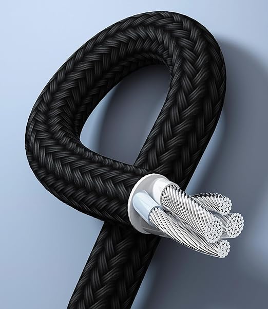 Multi USB C Cable 0.6FT 2Pack, 3 in 1 Multiple Type C Charging,3A Splitter USB-C Charging, Black Nylon Cord,USB C to 3 USB C Port, Compatible with iPhone 15,iPad Pro,Samsung S24,Google,Android,Kindle