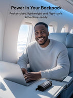 Portable Power Station 99.99Wh Camping Lithium Battery Solar Large Power Bank with AC Outlet 70W for Home Backup Outdoor Emergency RV Van Hunting