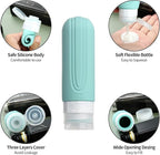 16 Pack Travel Bottles for Toiletries, Oversize 6oz Silicone Travel Containers, Leak Proof Refillable Liquid Shampoo And Conditioner Travel Essentials