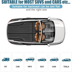 SUV Air Mattress Double-Sided Flocking Car Mattresses for Car Bed, Travel Camping Sleeping Bed with Air Pump 2 Pillows