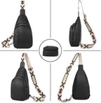 CLUCI Crossbody Bags for Women Men,Leather Sling Bag Cross Body Backpack for Woman Gifts for Women Birthday Unique