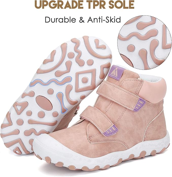 Mishansha Kids Hiking Boots Toddler Girls Boys Hiking Shoes Water-Resistant Anti-Collision Non-Slip Athletic Outdoor Trekking Boots