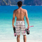 Snorkeling Gear for Adults, Mask Fin Snorkel Set, Dry Top Snorkel, Snorkeling Kit Travel Diving Package, Panoramic View Anti-Fog Anti-Leak Adjustable Swim Fins