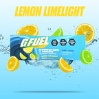 G Fuel Electrolytes Powder for Instant Hydration and Focus | Sugar Free, Lemon Lime Flavor, Electrolyte and Nootropic Drink Mix to Sharpen Mental Focus, 20 Servings