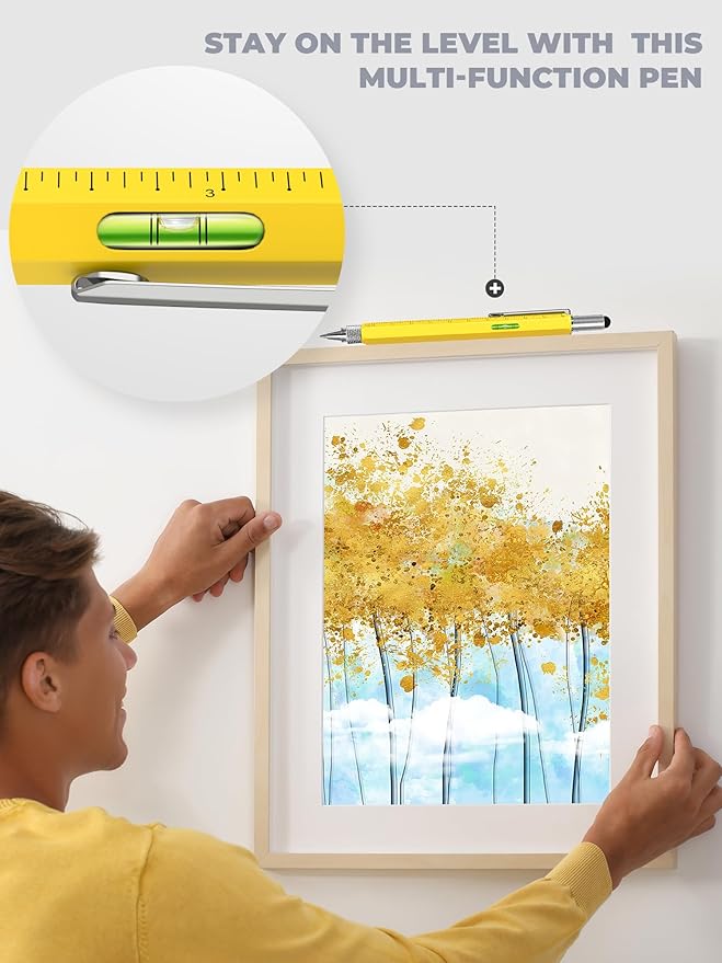 Stocking Stuffers for Him Multitool Pen - Mens Gifts for Christmas Useful White Elephant Gift Ideas for Adults, Unique Birthday Gifts for Men Dads Who Have Everything, Cool Gadgets EDC Tools for Men