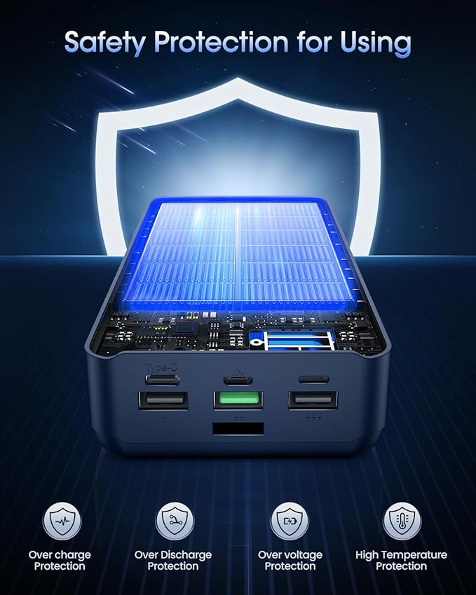 Portable Charger 60000mAh Power Bank - 22.5W Fast Charging External Battery Pack, LED Display USB C Portable Cell Phone Charger for iPhone, Samsung Galaxy, Android, Camping, Travel