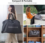 COMMOUDS Queen Air Mattress with Built-in Battery Powered Removable Pump, 13" High Inflatable Mattress, Portable Blow up Mattress, Air Bed for Camping, Home and Guest