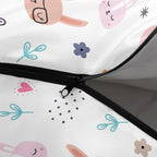 Sleeping Bags for Adults and Kids，3D Printing Camping Sleeping Bag for Girls Boys Lightweight Waterproof Cold/Warm 3-Season，Outdoor Travel with Compression Bags