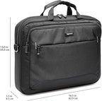 Amazon Basics Laptop Carrying Case with Shoulder Strap and Handle, Large Capacity, 15.6 in, Black