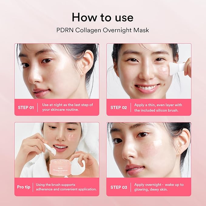 Abib Pink Me Up PDRN 3 Step Glow Kit | Overnight Firming Jelly Mask, PDRN Retinal Eye patches, PDRN Lip Mask | Mothers Teen Korean Skincare Set for Glass Skin, Birthday Gifts for Women