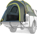 JOYTUTUS Pickup Truck Tent 2.0, Waterproof PU2000mm Double Layer for 2 Person, Portable Truck Bed Tent with Rainfly, 5.5'-5.8' Camping Preferred - Green, Aluminum Poles