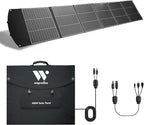 400 Watt Portable Solar Panel, 40V Foldable Solar Panel Charger with Kickstands, MC4 Output for Power Station/Solar Generator, High Efficiency IP65 Waterproof for Camping Hiking RV Blackout