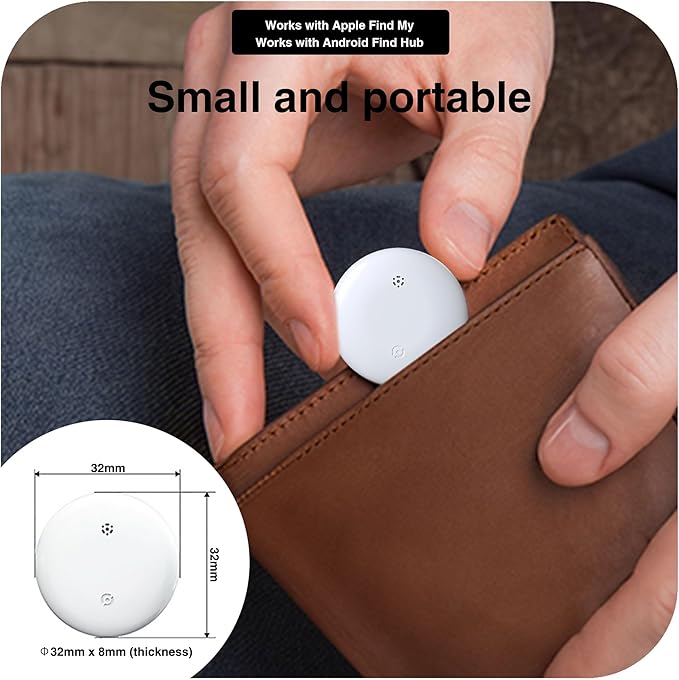 Bluetooth Tracker for Keys, Luggage & Pets – Smart Finder Compatible with iOS & Android, No Monthly Fee, Item Locator by BlissfulTails(2 Pack, Black)